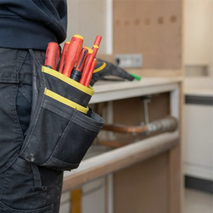 Illustrative tidy consumer unit electrical work
